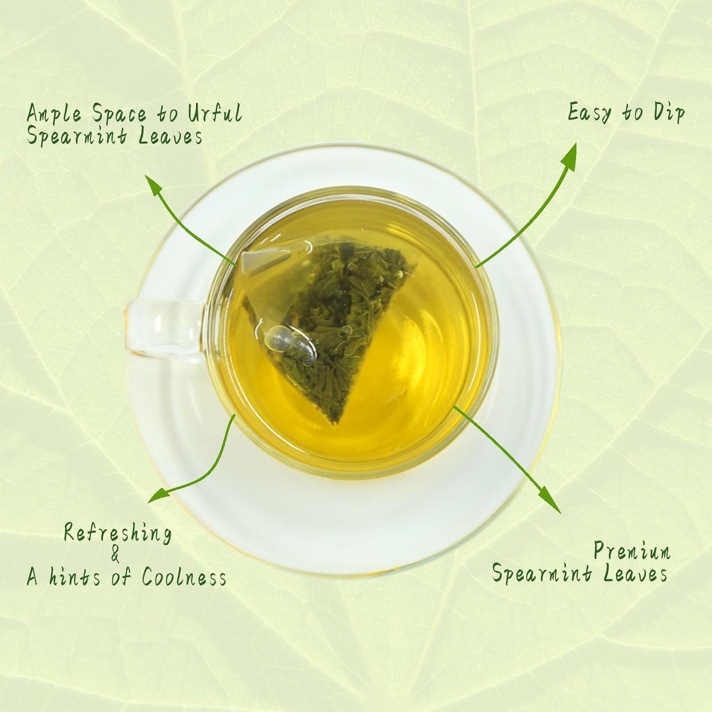 Jarteela Lemon Balm Tea, 1.5g x 60 Count - Natural Melissa Officinalis - Pyramid Herbal Lemon Balm Tea Bags for Digestion - Non-GMO - Caffeine-Free