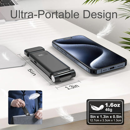 KTEBO 2 Pack Rechargeable Book Light Clip-On Reading Light for Books in Bed | 9 eye-friendly modes from 3 color temperatures and 3 brightness, USB-C up to 30 hrs - Black & Black