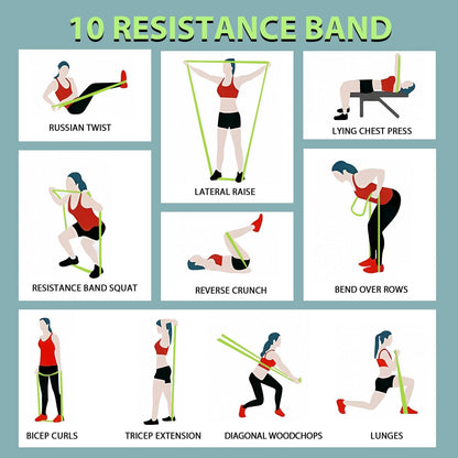 LEEKEY Pull Up Assistance Bands,5-125LB Resistance Bands with Grip、Door Anchor、Gym Bag - Exercise Bands for Full-Body Training, Fitness, Physical Therapy -USA Original Patent