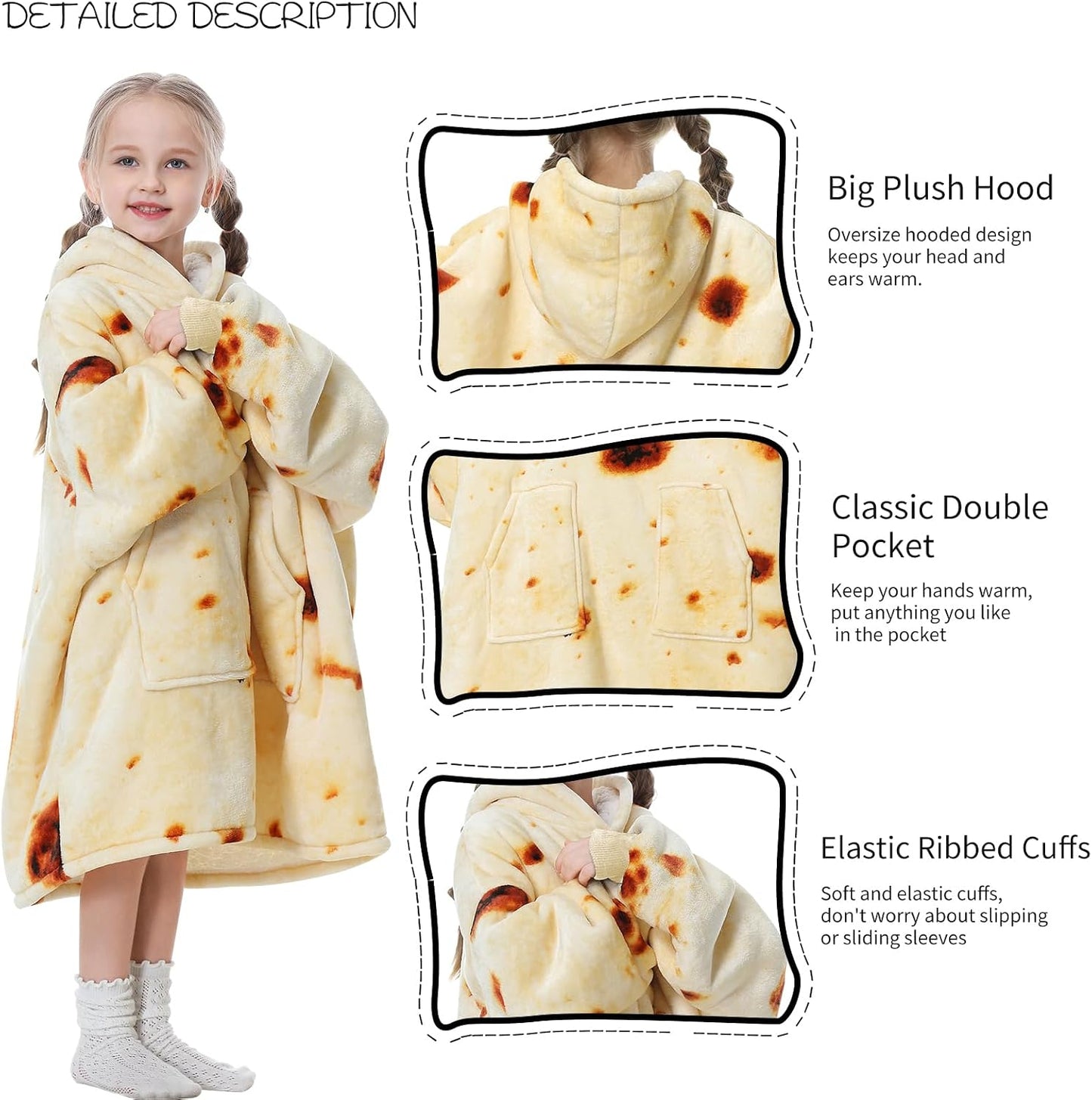 Aemicion Strawberry Blanket Hoodie,Oversized Sherpa Wearable Hooded Blanket,Warm Cozy Sweatshirt Gifts for Women Girls Adult