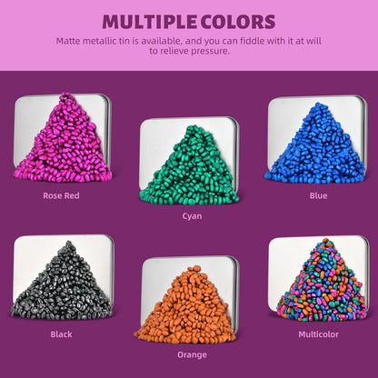 LCVUUK Magnetic Putty Rocks, Blue More Than 600 Weak Magnetic Smooth Ferrite Pebbles, Desk Toys and Time-Killer for Adults