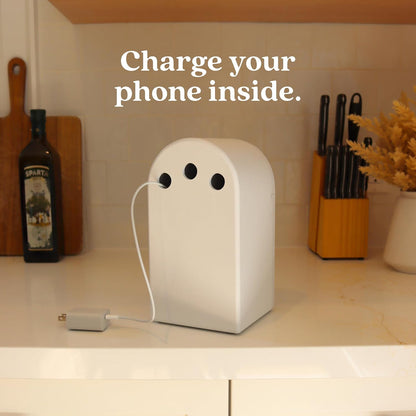 Papaya The Phone Box, Cell Phone Box for Family Time, Premium Bamboo Wood