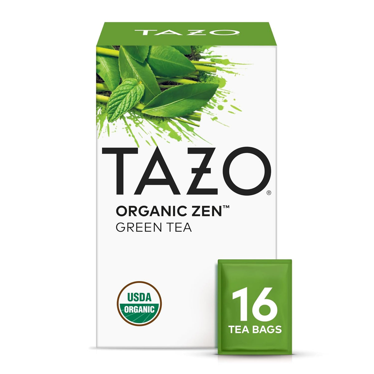 TAZO Organic Tea Variety Pack for Daily Wellness and Tea Enjoyment, Earl Grey Black Tea, Chai Black Tea, Zen Green Tea, Green Ginger Tea, Refresh Mint and Passion Herbal Tea (Variety Pack)