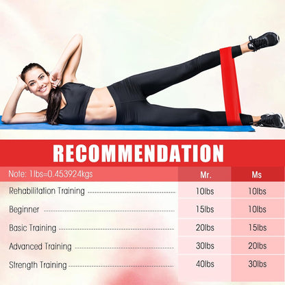 Deekin 20 Pcs Resistance Bands Resistance Loop Exercise Bands Exercise Equipment Elastic Drap Ring for Women and Men Home Fitness, Gym, Yoga