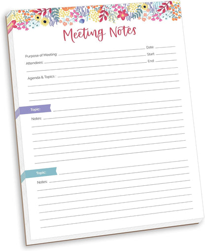 bloom daily planners Horizontal Weekly To Do List Notepad with 60 Undated Sheets - Weekly Desk Planner or Chore Pad with Priorities & Habit Tracker - 8.5” x 11” - Pastel