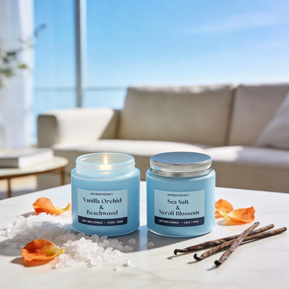 Scented Candle Gift Set, Soy Candles for Women, Sleep Candles for Home Scented, 2 Pack Aromatherapy Candle for Relaxing, Sleep, Stress Relief & Home Decor