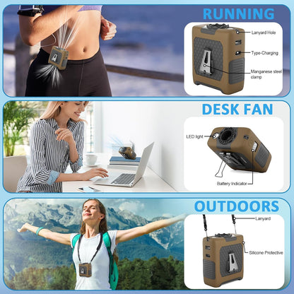 FANSYJKJ Portable Waist Fan Personal Fan