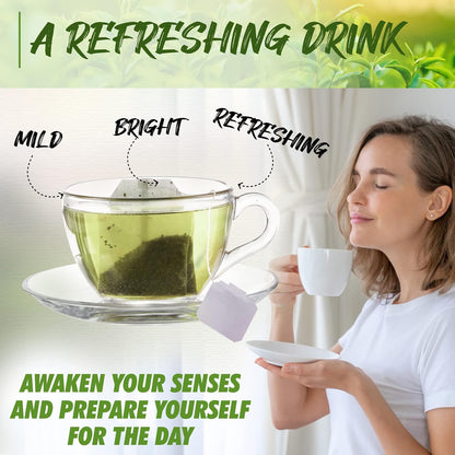 Fusion Select Organic Green Tea - Fresh Drink with Mild & Bright Flavor - Easy to Brew - Relaxing Tea Beverages with Antioxidant Support - 100 Individual Tea Bags per Box
