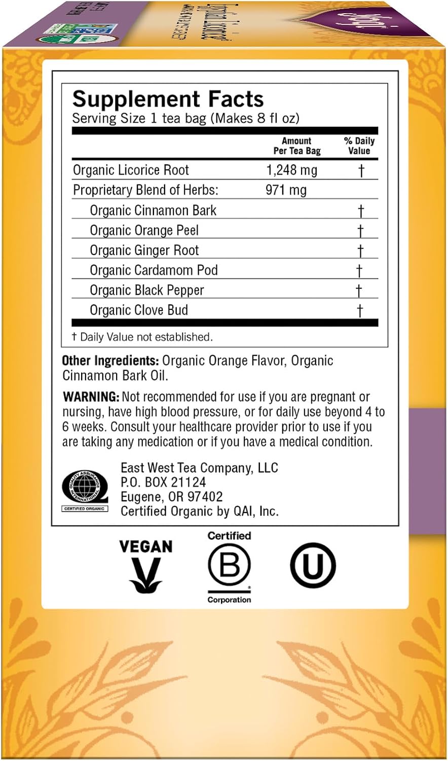 Organic Egyptian Licorice 16 tea bags by Yogi Tea