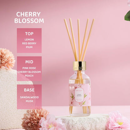 Airkeep Reed Diffuser Oil Set with Reed Sticks,Citrus Aromatherapy Oil Scent Diffuser for Home Office Bathroom Decoration Perfume and Gifts 3.38oz/100ml