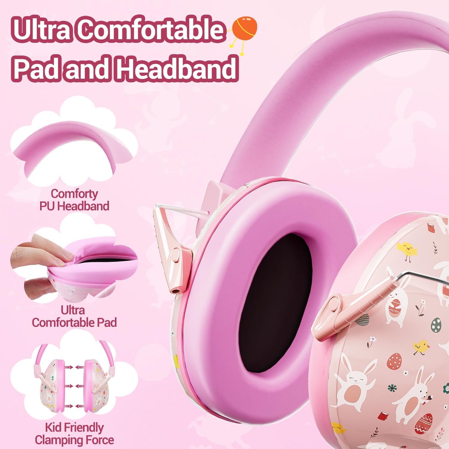 Dr.meter Ear Muffs for Noise Reduction: 27.4SNR Noise Cancelling Headphones for Kids Adults, EM100 Adjustable Hearing Protection Earmuffs for Monster Jam, Autism Sensory, Concerts, Fireworks