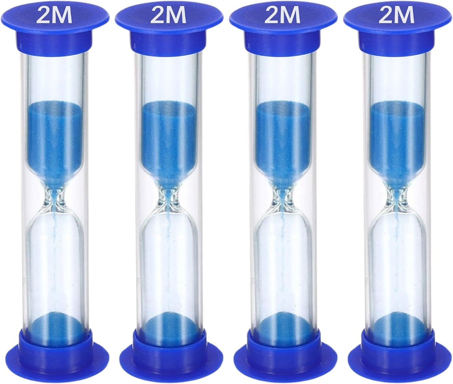 Sand Timer for Kids Set of 3 Small Colorful Hourglass Acrylic Covered Clock 1Min 2Min 5Min for Classroom, Home & Kids Room