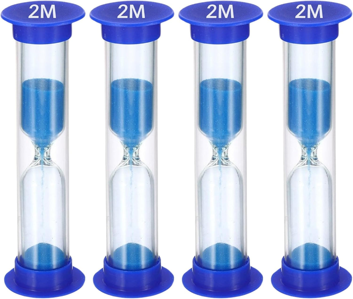 Sand Timer for Kids Set of 3 Small Colorful Hourglass Acrylic Covered Clock 1Min 2Min 5Min for Classroom, Home & Kids Room