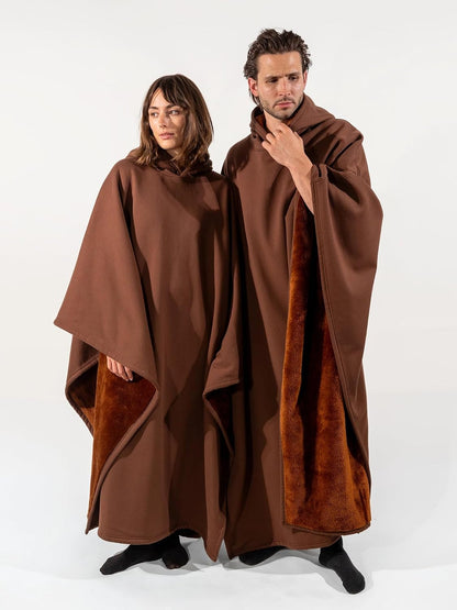 FREE THE SHEEP Eden Hoodie – Oversized Weighted Hoodie Cloak with Ultra-Soft Faux Fur Liner