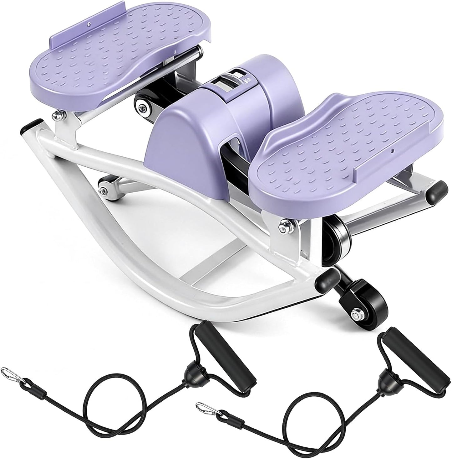 Rock Fitness Stepper for Exercise at Home, Motion Stair Stepper with Resistance Bands for Full Body Workout, Aerobic Workout Machine Fitness Equipment