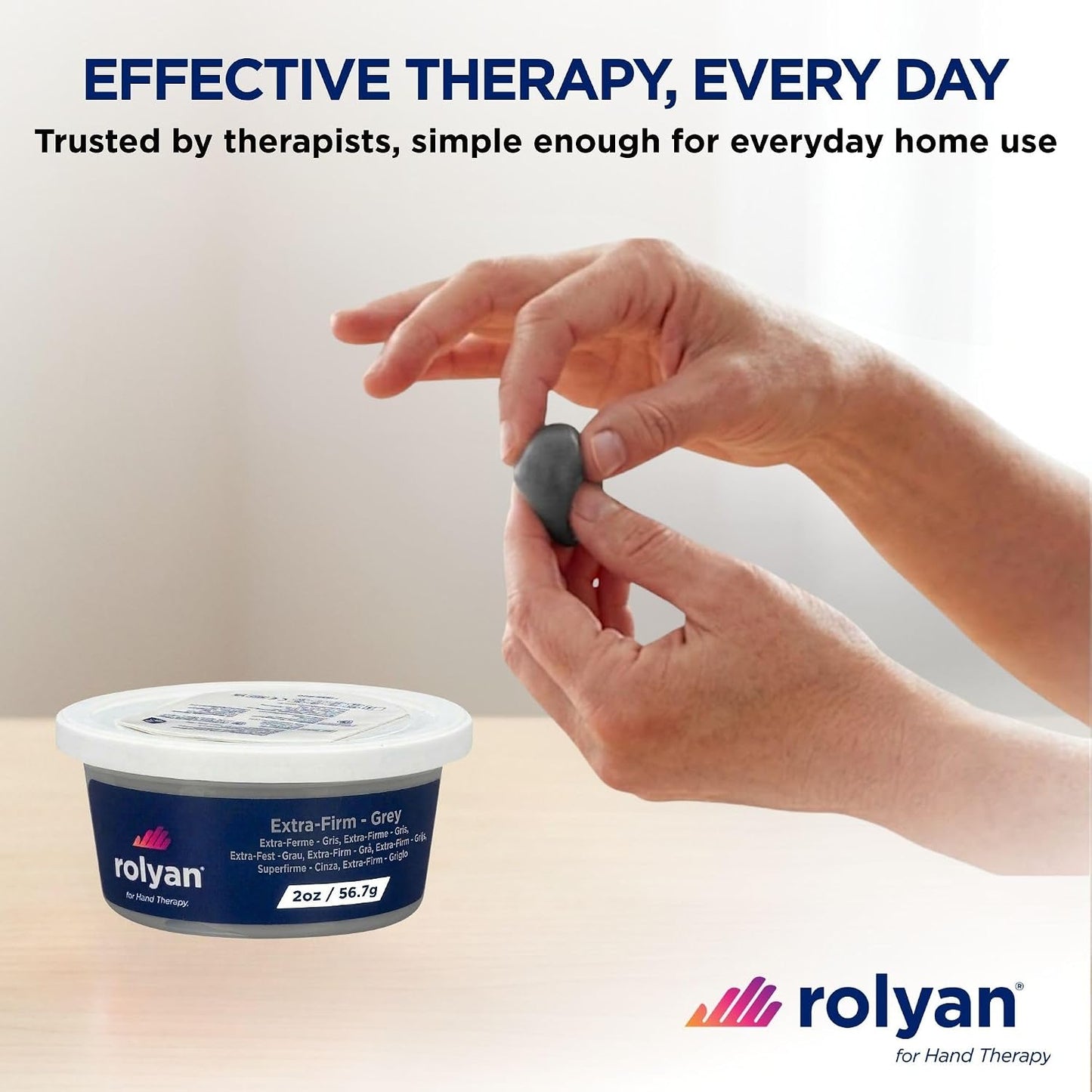 Sammons Preston Therapy Putty, Therapeutic Hand Exerciser, Theraputty for Finger and Hand Rehabilitation, Exercise Putty to Improve Hand Grip Strength, Occupational Therapy, 4 Ounce, Firm, Blue