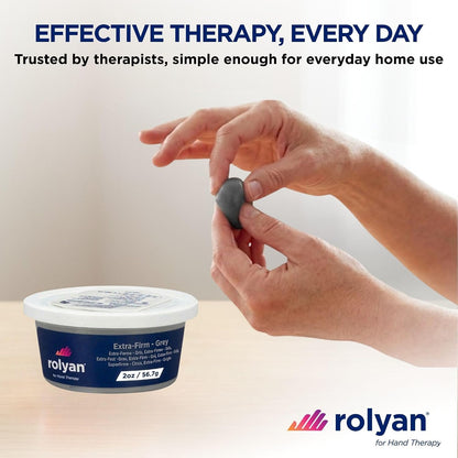 Sammons Preston Therapy Putty, Therapeutic Hand Exerciser, Theraputty for Finger and Hand Rehabilitation, Exercise Putty to Improve Hand Grip Strength, Occupational Therapy, 4 Ounce, Firm, Blue