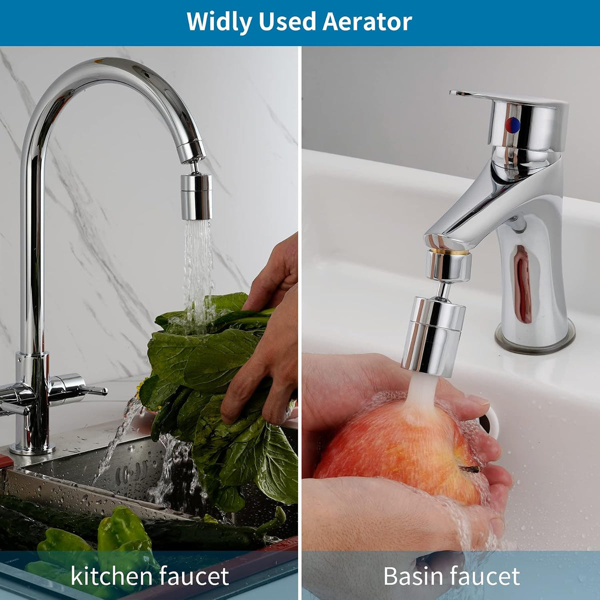 Hibbent NSF/ANSI/CAN 61 & cUPC Certified Faucet Aerator, Chrome