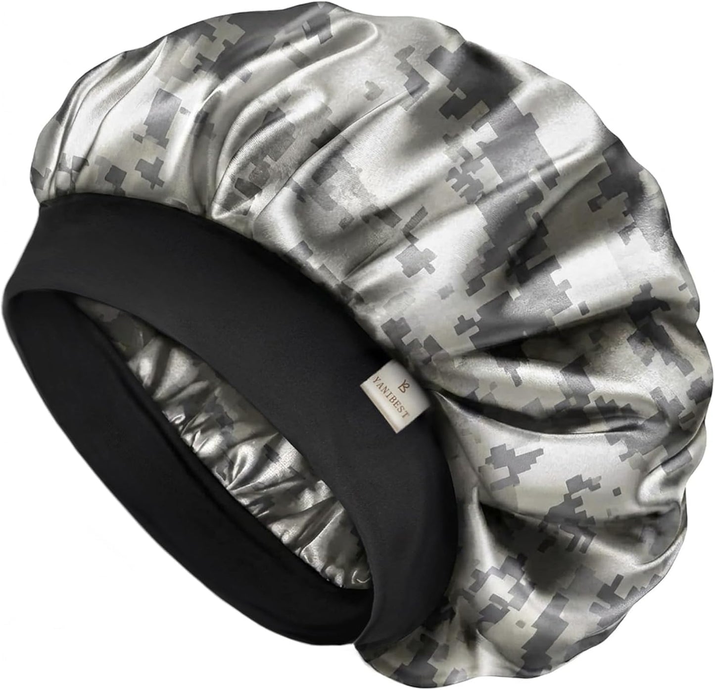 YANIBEST Silk Bonnet for Men Women Hair Bonnet for Sleeping Double Layer Satin Bonnet for Natural Curly Hair Unisex Sleep Cap