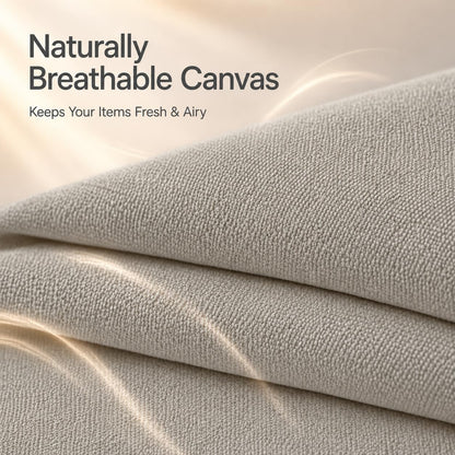 Canvas Comforter Storage Bags for Clothes & King Comforters, Natural