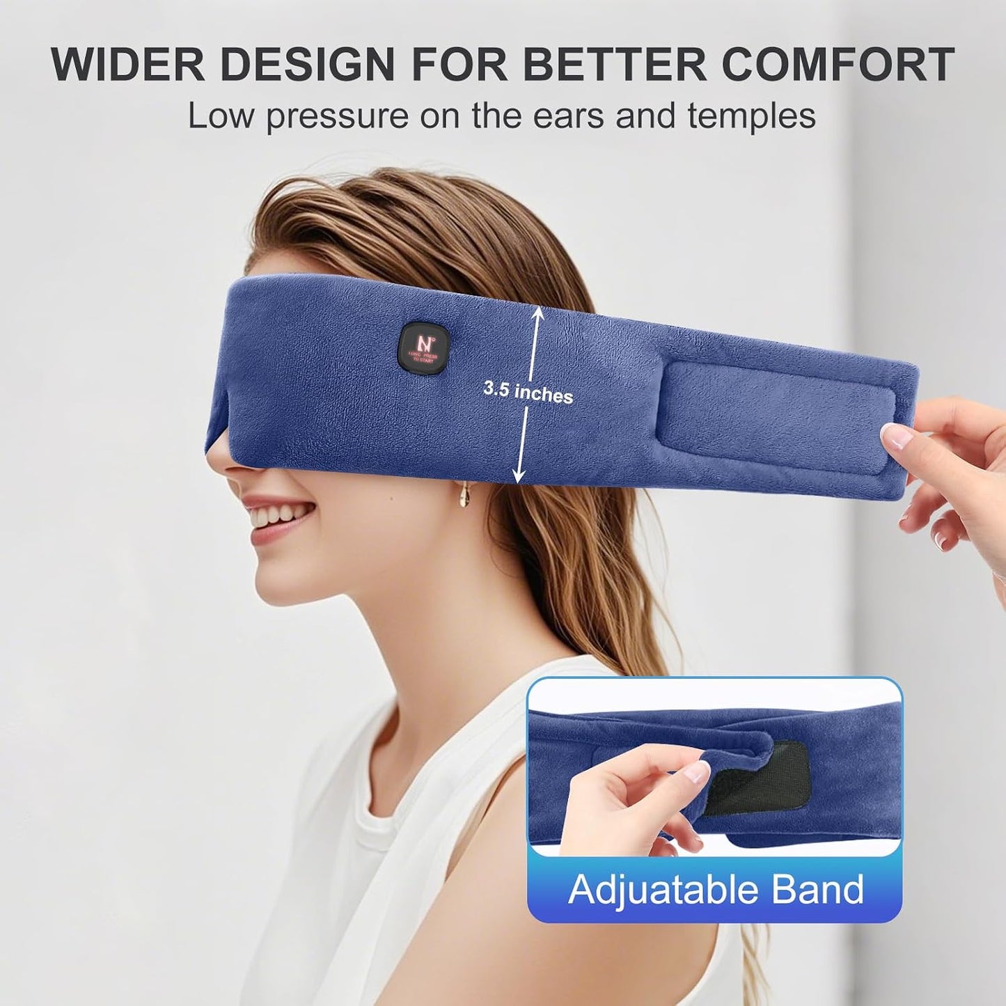 Heated Eye Mask, Cordless Warm Eye Compress for Dry Eyes MGD Stye Blephartitis, 2500mAh Electric Eye Heating Pad for Travel, Gifts for Men Women (Gray)
