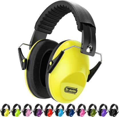 Dr.meter Ear Muffs for Noise Reduction: 27.4SNR Noise Cancelling Headphones for Kids Adults, EM100 Adjustable Hearing Protection Earmuffs for Monster Jam, Autism Sensory, Concerts, Fireworks