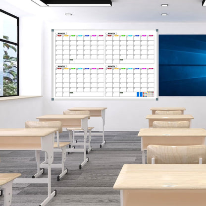 Dry Erase Board Calendar for Wall, 36" x 24" Monthly Whiteboard