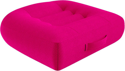 WSGJHB Car Booster Seat Cushion Posture Cushion for Long Sitting | Portable Breathable Mesh, Effectively Increase The Field of View Ideal for Office, Home, Car Angle Lift Seat Cushions,Black