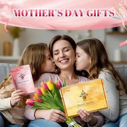 Birthday Gifts for Women, 40 PCS Shower Steamers Aromatherapy, 10 Scent Bath Bombs Organic with Natural Essential Oil, Relaxation Self Care Gifts for Women Mom Wife Sister Friend Her