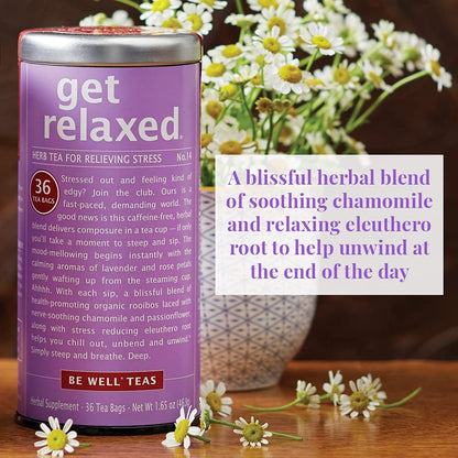 The Republic of Tea Be Well Get Relaxed No. 14 Herbal Tea, 36 Count