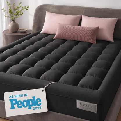 Niagara Sleep Solution Queen Ultra Soft Mattress Topper — Back Pain Relief