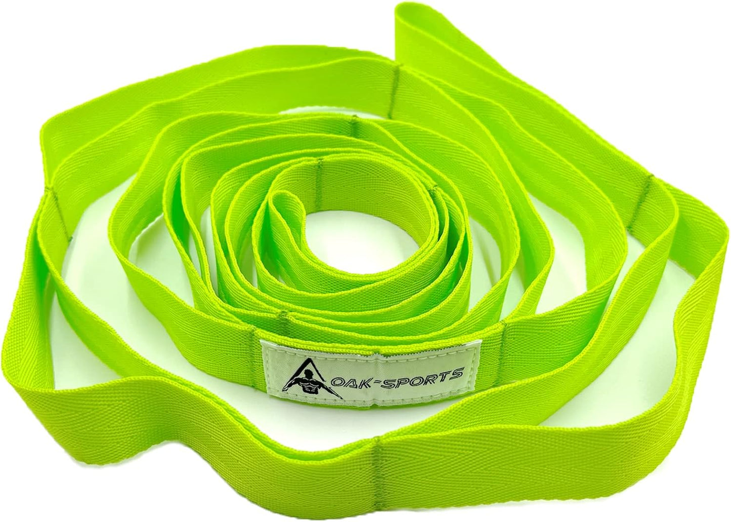 Stretching Strap Yoga Strap with Loops, Stretch Straps for Physical Therapy, Non-Elastic Exercise Strap for Pilates, Dance and Gymnastics with Workout Guide