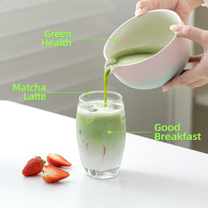 TEANAGOO Matcha Whisk Set Black,7 Pcs Matcha Set,Matcha Kit for Ceremony,Tradition Tea Set for Making Breakfast/Latte,Matcha Whisk Set with Bowl(Chawan)/Whisk and Holder,Gift for Family/Friend