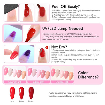 COSCELIA 53pcs Gel Nail Polish Kit with U V light and Drill Starter Kit 35 Colors Gel Nail Polish with 5pcs Top Base Coat Nail Art Professional Gel Manicure Kits Gifts for Women Teens Girls