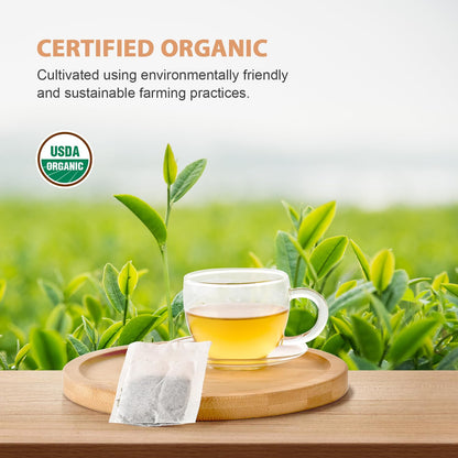 Soeos Organic Oolong Tea, 100 Tea Bags, Low Caffeine, Hot and Cold Brew, Fresh and Healthy Oolong Tea, 6.3 Ounce