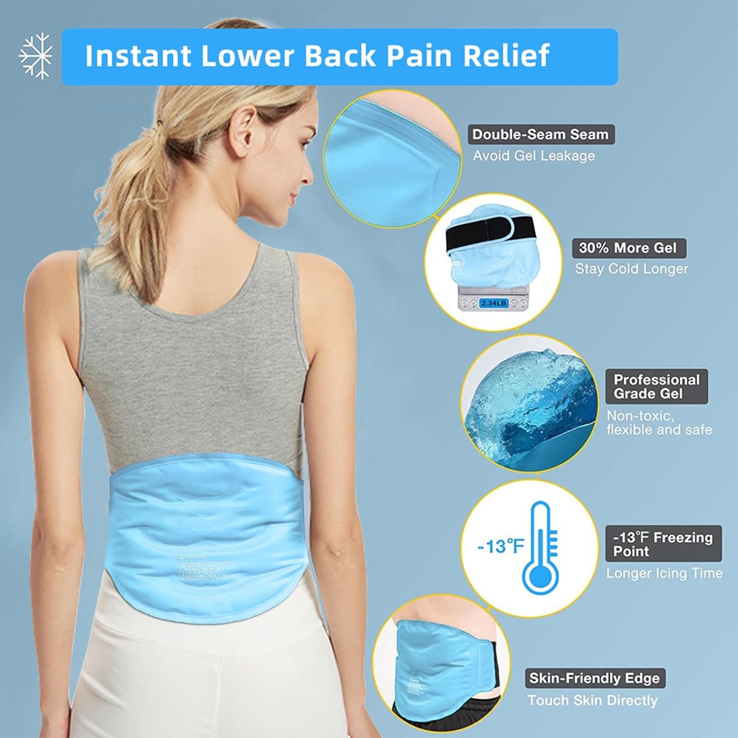 Shoulder Ice Pack Rotator Cuff Cold Therapy Wraps, Reusable Shoulder Arm Gel Pack Hot Cold Compress Pain Relief for Injuries, Recovery After Surgery, Tendonitis, Shoulder Wrap for Left Right Shoulder