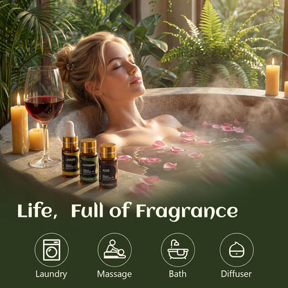 SACATR 60 Pcs Natural Essential Oil Sets,Fragrance Oil Scent (60 * 10ML)