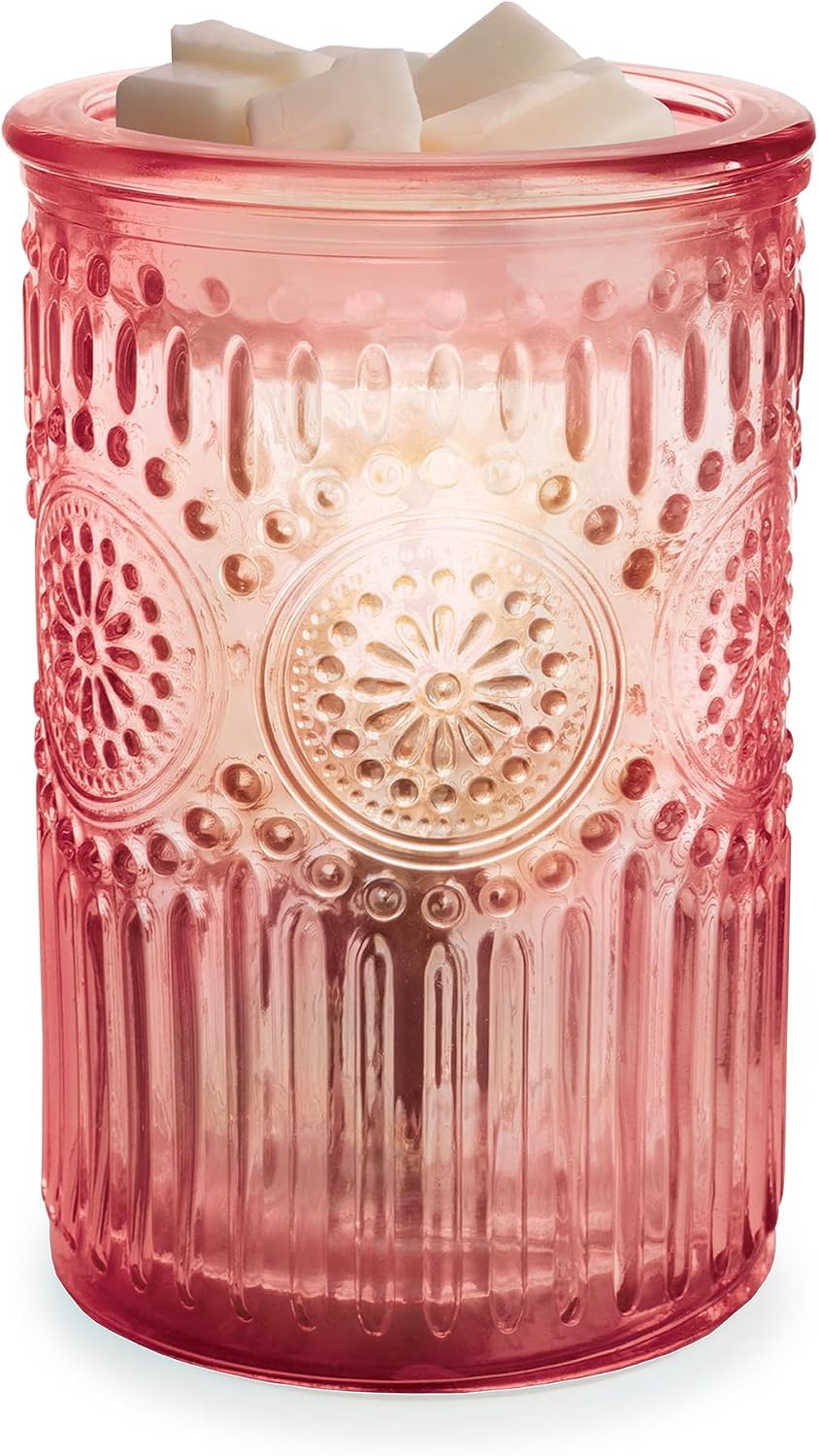 Candle Warmers ETC. Vintage Bulb Illumination Fragrance Warmer- Light-Up Warmer for Warming Scented Candle Wax Melts and Tarts to Freshen Room, Apothecary