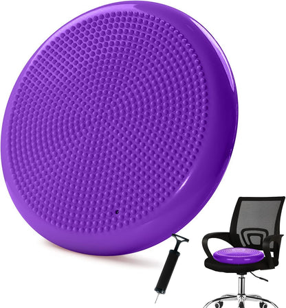 Wobble Cushion，Wiggle Seat，Balance Disc （Extra Thick 34cm/13.4in），for Balance Stability Training, Improve Sitting