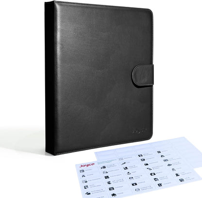 JOYCE Important Document Organizer 14 Expanding Pockets,Brown