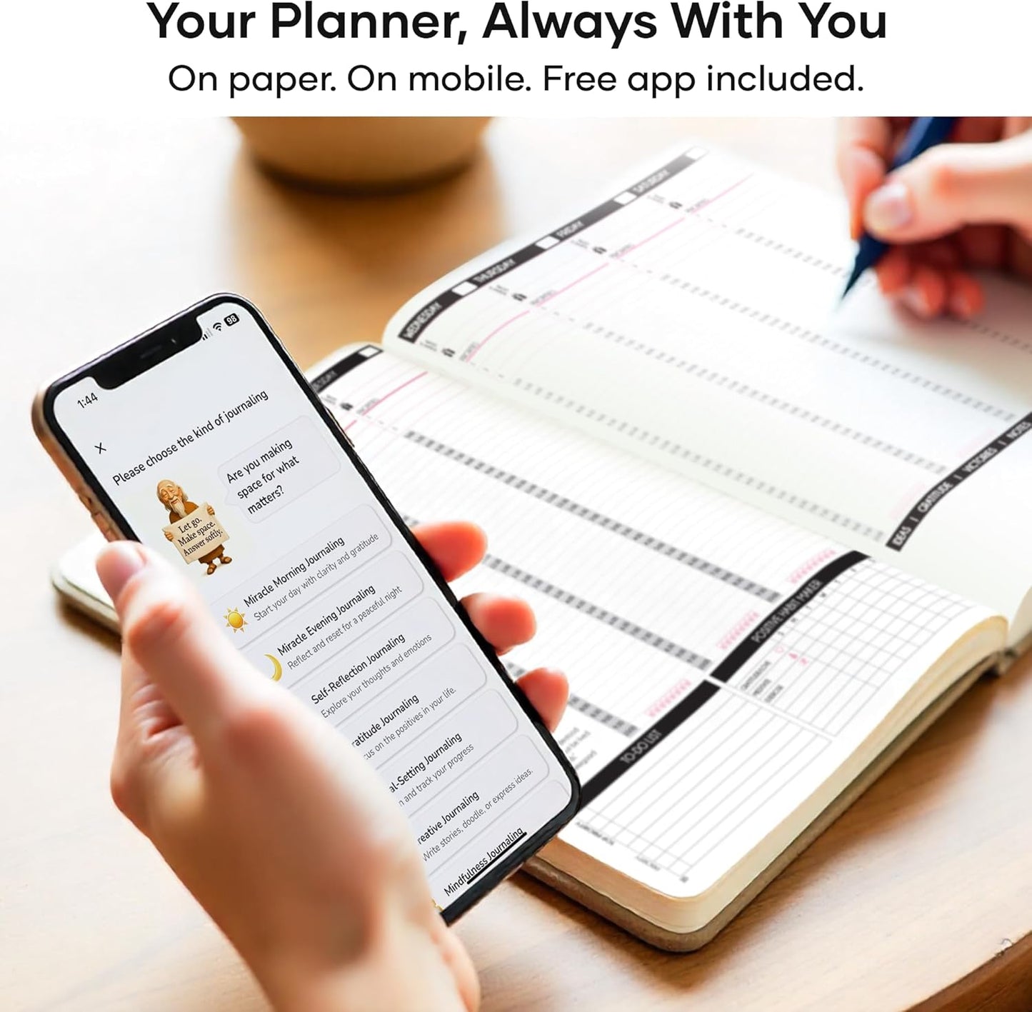 Manifestation Journal – Hourly, Weekly & Monthly Planner | 12-Month to Increase Productivity, Life Organizer & Goal Planner | Spiral Journal, Habit Tracker, Foldable Vision Board, Gift Box & Stickers