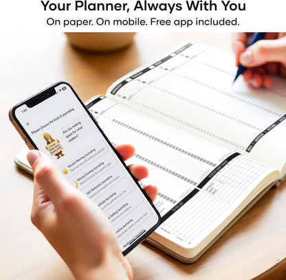 Life Planner - Undated Weekly & Monthly Planner, 12-Month Journey to Increase Productivity | Gratitude Journal, Life Organizer & Goal Journal | Include Foldable Vision Board, Habit Tracker & Stickers