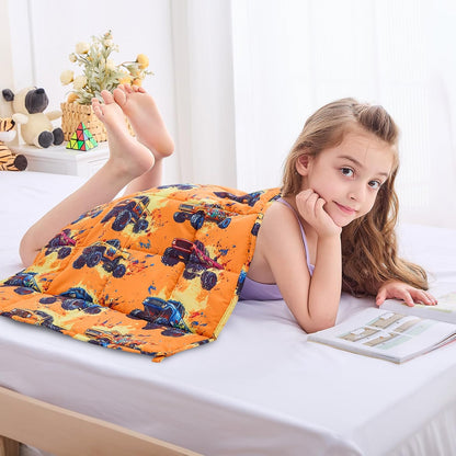 yescool Weighted Lap Pad 2 Pounds Weighted Lap Blanket, Space Plane Small Weighted Blanket, Weighted Throw Blanket Gifts for Travel Indoor Outdoor, 20"x30"