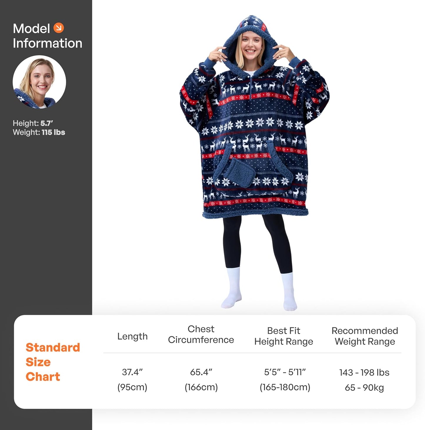 Giggling Getup Wearable Blanket Hoodie for Adults Gifts for Teen Girls Sister Women Sherpa Fleece Printed Hooded Blanket Sweatshirt Warm Cozy with Pocket & Sleeves Beige Cat