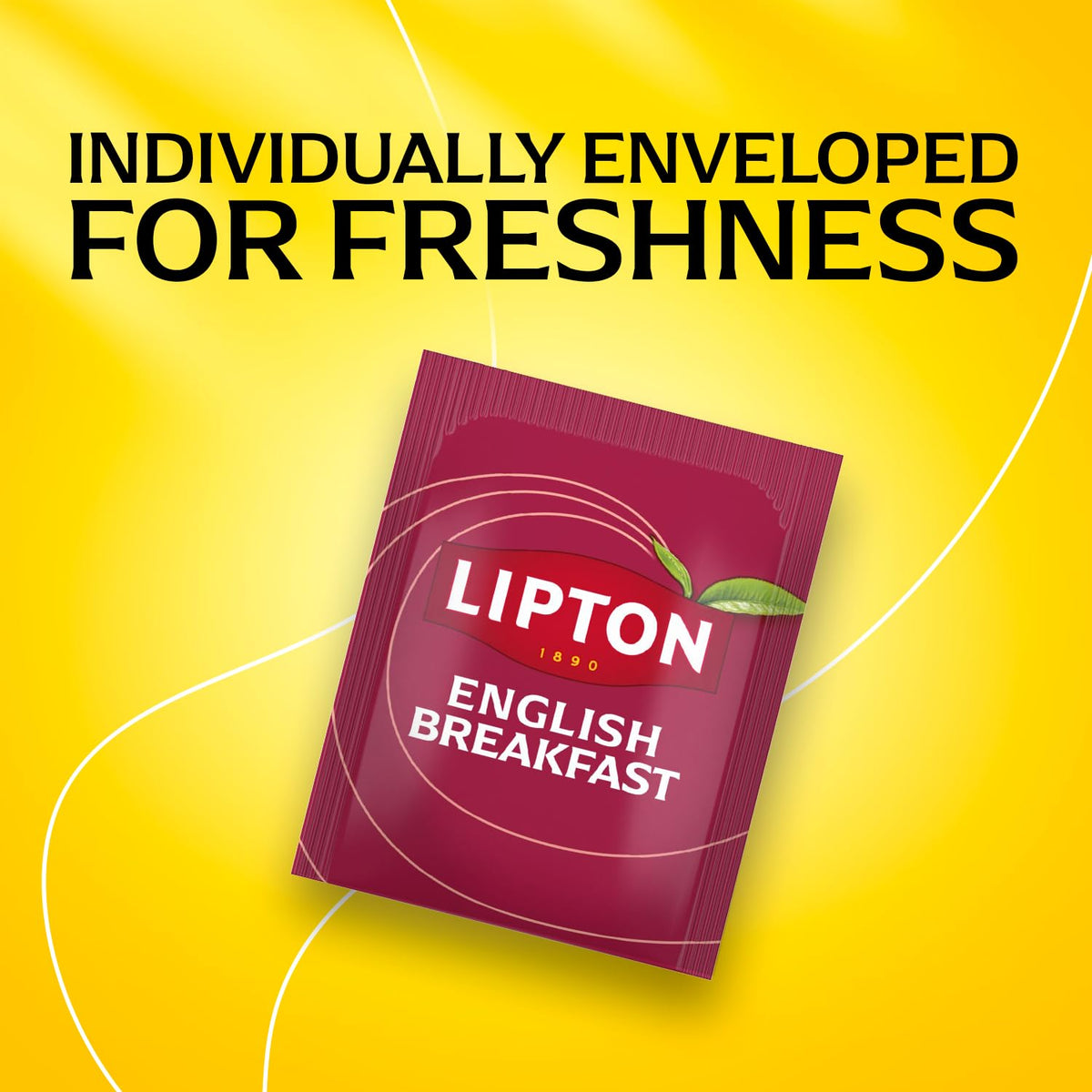 Lipton English Breakfast Black Tea Bags, Caffeinated Classic Tea, Rich, Aromatic Flavor, 20 Total Bags