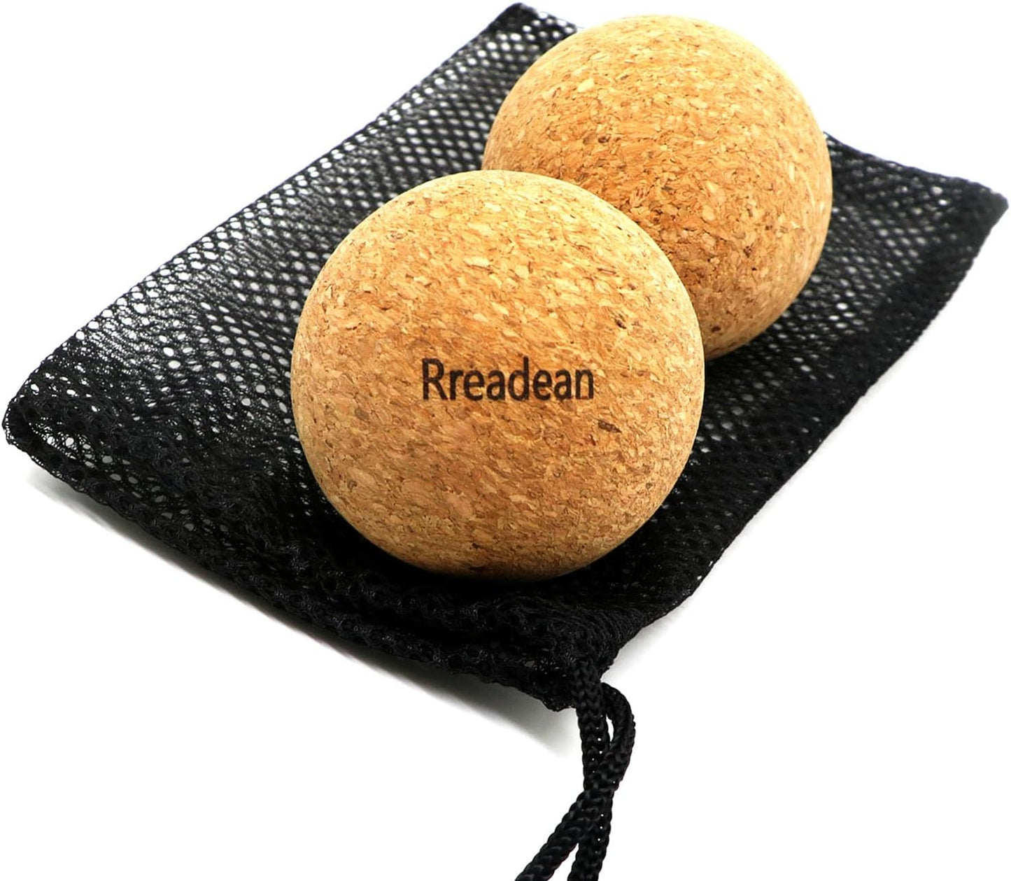 Cork Peanut Massage Ball, Lacrosse Ball Peanut Roller Massage for Rigger Point Therapy, Relax Muscles,Back Pain, Yoga & Posture Improvement