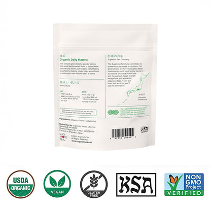 SUGIMOTO TEA Japanese Organic Matcha Latte Blend Mix 4.23 oz