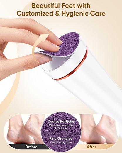 Electric Foot Callus Remover, Rechargeable Foot File Pedicure Kits