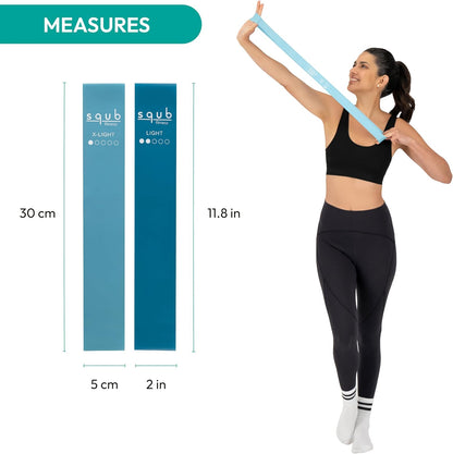Fitness Resistance Bands Set Stretch Bands for Exercise Bands Resistance for Home Workout Bands, with Handles Bands for Working Out Portable Fitness Bands Resistance Bands for Women Elastic Band