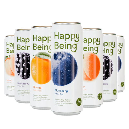 Happy Being Variety Original White Tea, Antioxidant, 12oz 16 Pack